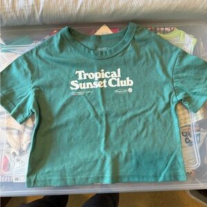 Grayson Tropical Sunset Club Tee - Green